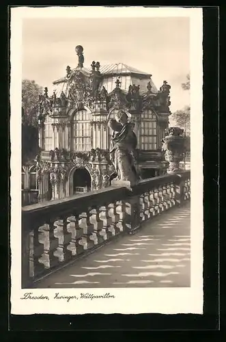 AK Dresden, Zwinger mit Wallpavillon