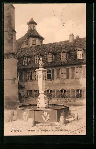 AK Ansbach, Brunnen des Markgrafen Wilhelm Friedrich
