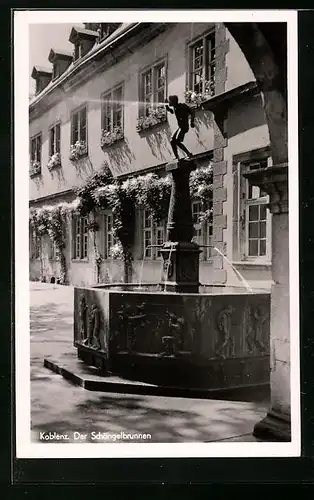 AK Koblenz, am Schängelbrunnen