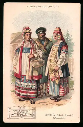 Sammelbild Gentilly, Byla Jeune Manufactory, History of the Costume, Siberia, Tcheremisses