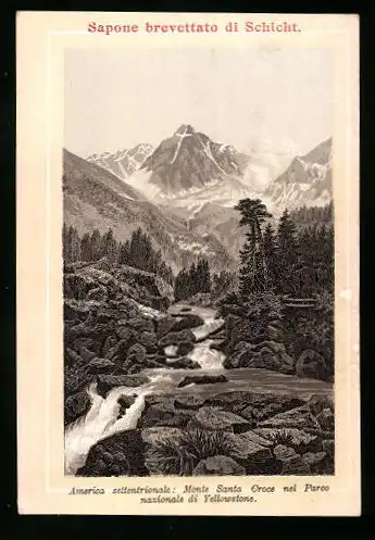 Sammelbild Sapone brevettato di Schicht, America settentrionale: Monte Santa Croce nel Parco nazionale di Yellowstone