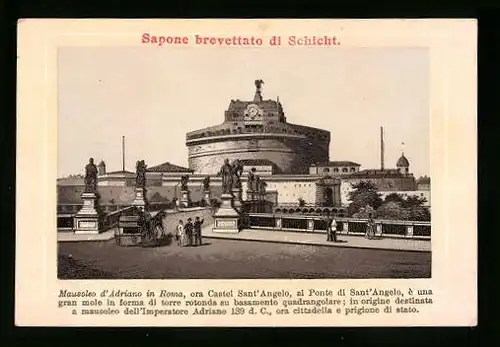 Sammelbild Aussig, Georg Schicht, Fabbrica Sapioni, Roma, Mausoleo d`Adriano