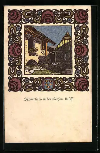 Künstler-AK sign. Franz Bot: Bauernhaus in der Wachau