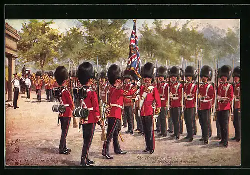 Künstler-AK Harry Payne: London, Military, Grenadier Guards, Britische Soldaten in Uniform