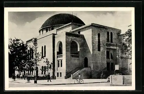 AK Tel-Aviv, Aussenansicht der Synagoge