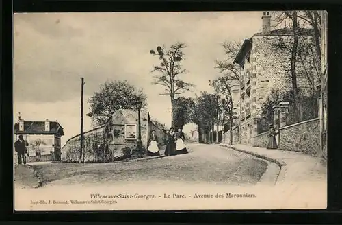 AK Villeneuve-Saint-Georges, Le Parc, Avenue des Maronniers