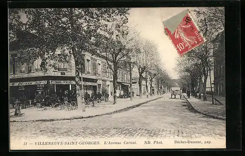 AK Villeneuve-Saint-Georges, L`Avenue Carnot