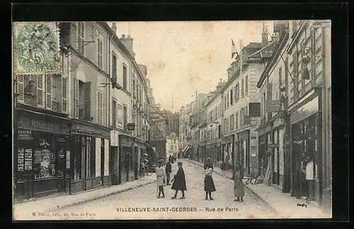 AK Villeneuve-Saint-Georges, Rue de Paris