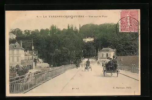AK La Varenne-Saint-Hilaire, Vue sur le Pont
