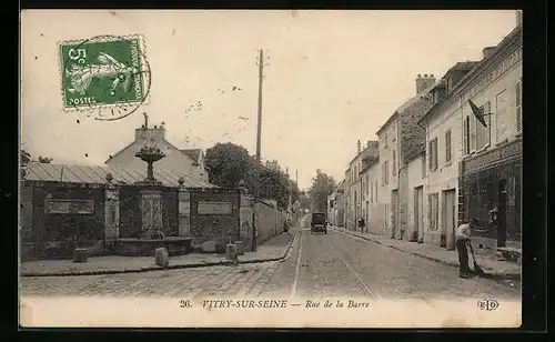 AK Vitry-sur-Seine, Rue de la Barre