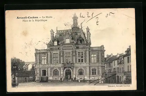 AK Arcueil-Cachan, la Mairie, Place de la République