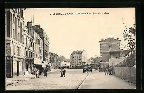 AK Villeneuve-Saint-Georges, Place de la Gare
