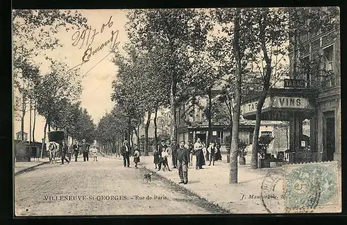 AK Villeneuve-Saint-Georges, Rue de Paris