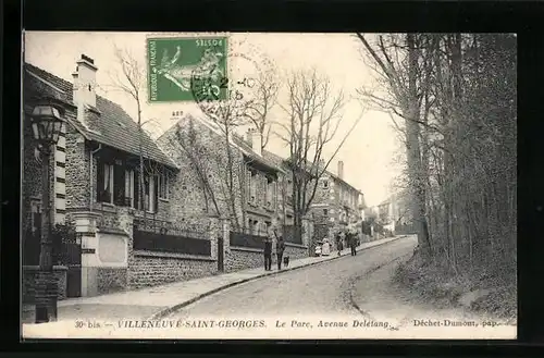 AK Villeneuve-Saint-Georges, le Parc, Avenue Delétang