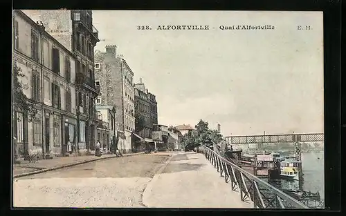 AK Alfortville, Quai d'Alfortville
