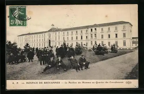 AK Brévannes, Hospice, le Pavillon des Hommes au Quartier des Convalescents