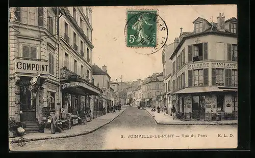 AK Joinville-le-Pont, Rue du Pont