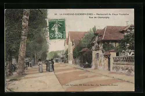 AK La Varenne-Chennevières, Restaurant du Vieux Clodoche, Rue de Champigny