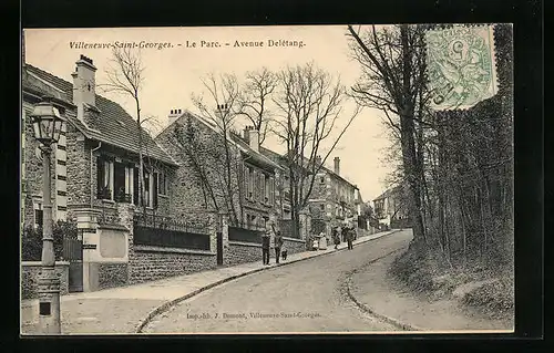 AK Villeneuve-Saint-Georges, le Parc, Avenue Delétang