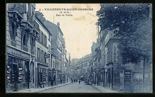 AK Villeneuve-Saint-Georges, Rue de Paris