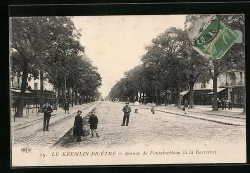AK Le Kremlin-Bicêtre, Avenue de Fontainebleau