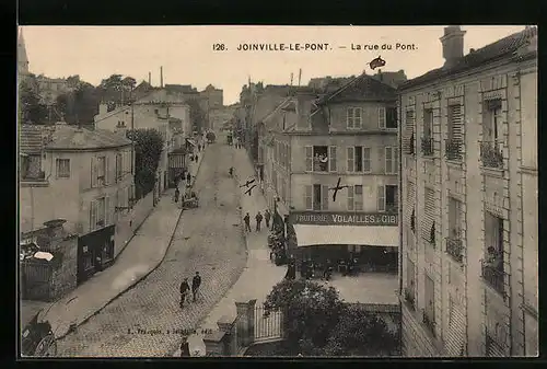 AK Joinville-le-Pont, La Rue du Pont
