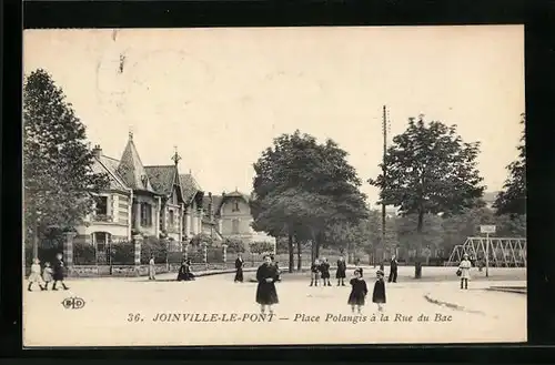 AK Joinville-le-Pont, Place Polangis à la Rue du Bac