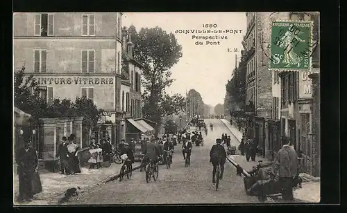 AK Joinville-le-Pont, Perspective du Pont