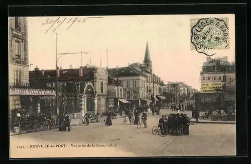 AK Joinville-le-Pont, Vue prise de la Gare