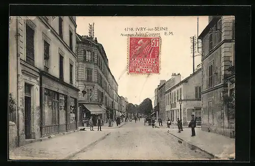 AK Ivry-sur-Seine, Avenue Jules Coutant E.M.