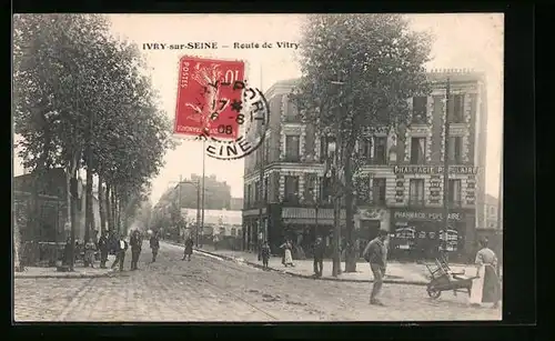 AK Ivry-sur-Seine, Route de Vitry