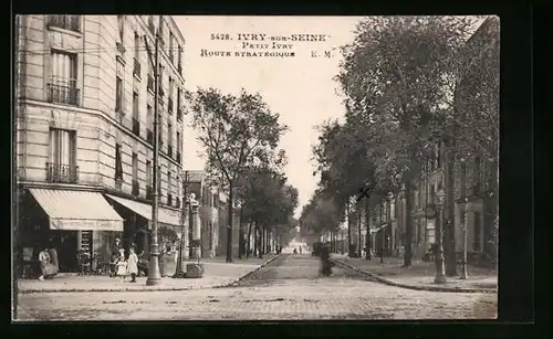 AK Ivry-sur-Seine, Petit Ivry, Route Strategique