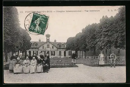 AK Fontenay-sous-Bois, Hospice Intercommunale, Vue Intérieure
