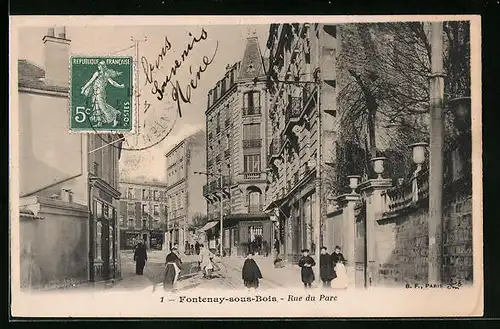 AK Fontenay-sous-Bois, Rue du Parc