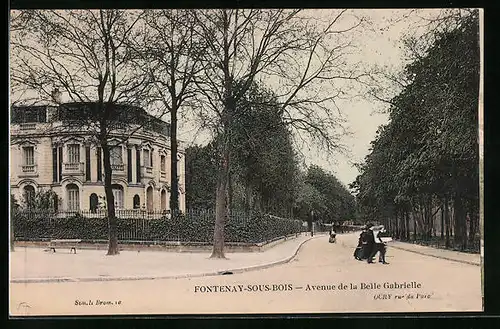 AK Fontenay-sous-Bois, Avenue de la Belle Gabrielle
