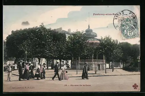 AK Fontenay-sous-Bois, Square de la Gare