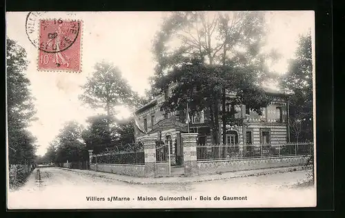 AK Villiers-sur-Marne, Maison Guimontheil, Bois de Gaumont