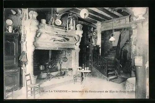 AK La Varenne, Intérieur du Restaurant de l`Ecu de France
