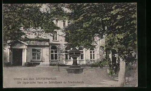 AK Friedrichsruh, Die Japanische Vase im Schlosspark