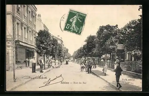 AK Ablon, Rue du Bac, Strassenpartie