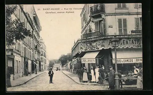 AK Saint-Mandé, Rue de l`Alouette, Carrefour, avenue Alphand