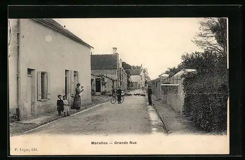 AK Marolles, Grande Rue, Strassenpartie