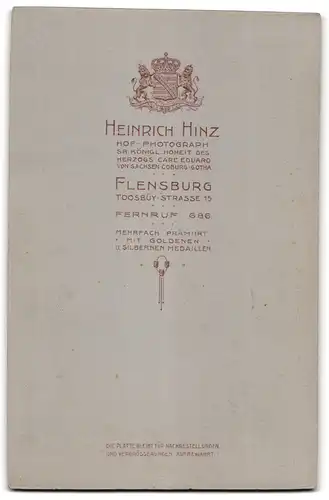 Fotografie Heinrich Hinz, Flensburg, Toosbüystr. 15, Ältere Dame mit Hochsteckfrisur