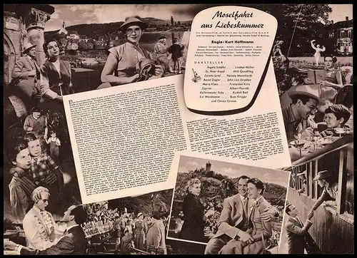 Filmprogramm IFB Nr. 2166, Moselfahrt aus Liebeskummer, Lisabet Müller, Will Quadflieg, Regie: Kurt Hoffmann