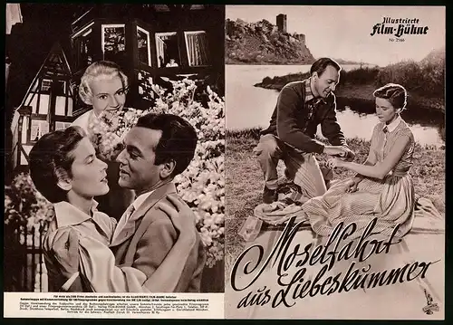 Filmprogramm IFB Nr. 2166, Moselfahrt aus Liebeskummer, Lisabet Müller, Will Quadflieg, Regie: Kurt Hoffmann