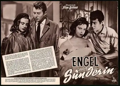 Filmprogramm IFB Nr. 2235, Engel oder Sünderin, Michel Simon, Anna Maria Ferrero, Regie: Leonviola