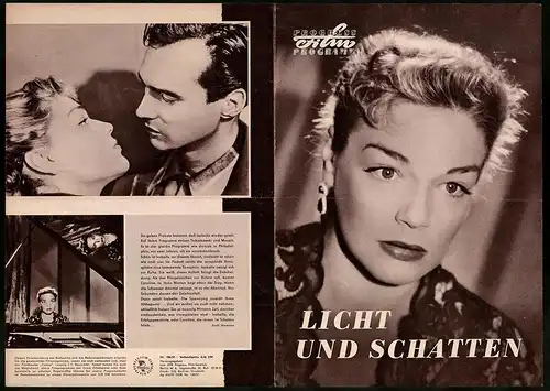 Filmprogramm PFP Nr. 106 /57, Licht und Schatten, Simone Signoret, Jean Marchant, Regie: Henri Calef