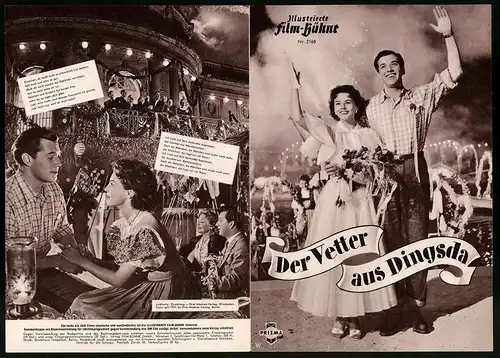 Filmprogramm IFB Nr. 2168, Der Vetter aus Dingsda, Vera Molnar, Gerhard Riedmann, Regie: Karl Anton