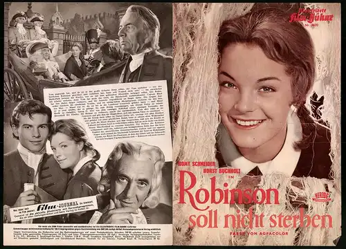 Filmprogramm IFB Nr. 3620, Robinson soll nicht sterben, Romy Schneider, Horst Buchholz, Regie: Josef von Baky