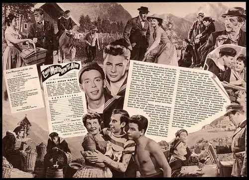 Filmprogramm IFB Nr. 4104, Zwei Matrosen auf der Alm, Anita Gutwell, Helmuth Schneider, Regie: Peter Hamel